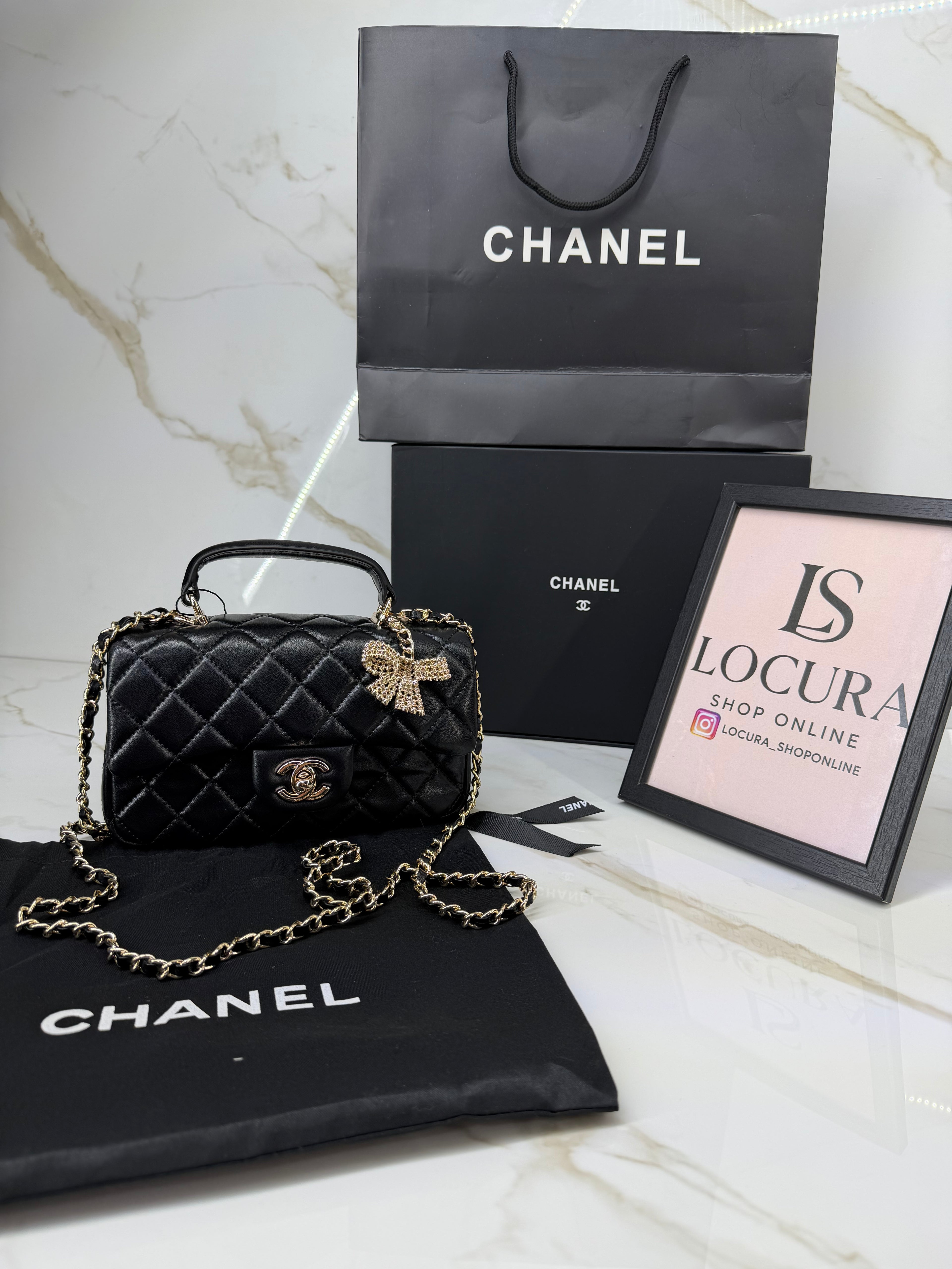 BORSA CHANEL con fiocco 23 cm
